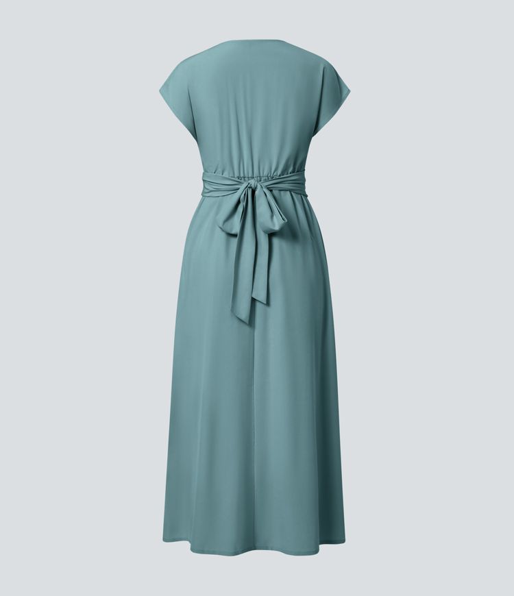 LYNN - Elegantes Wickelkleid mit hoher Taille