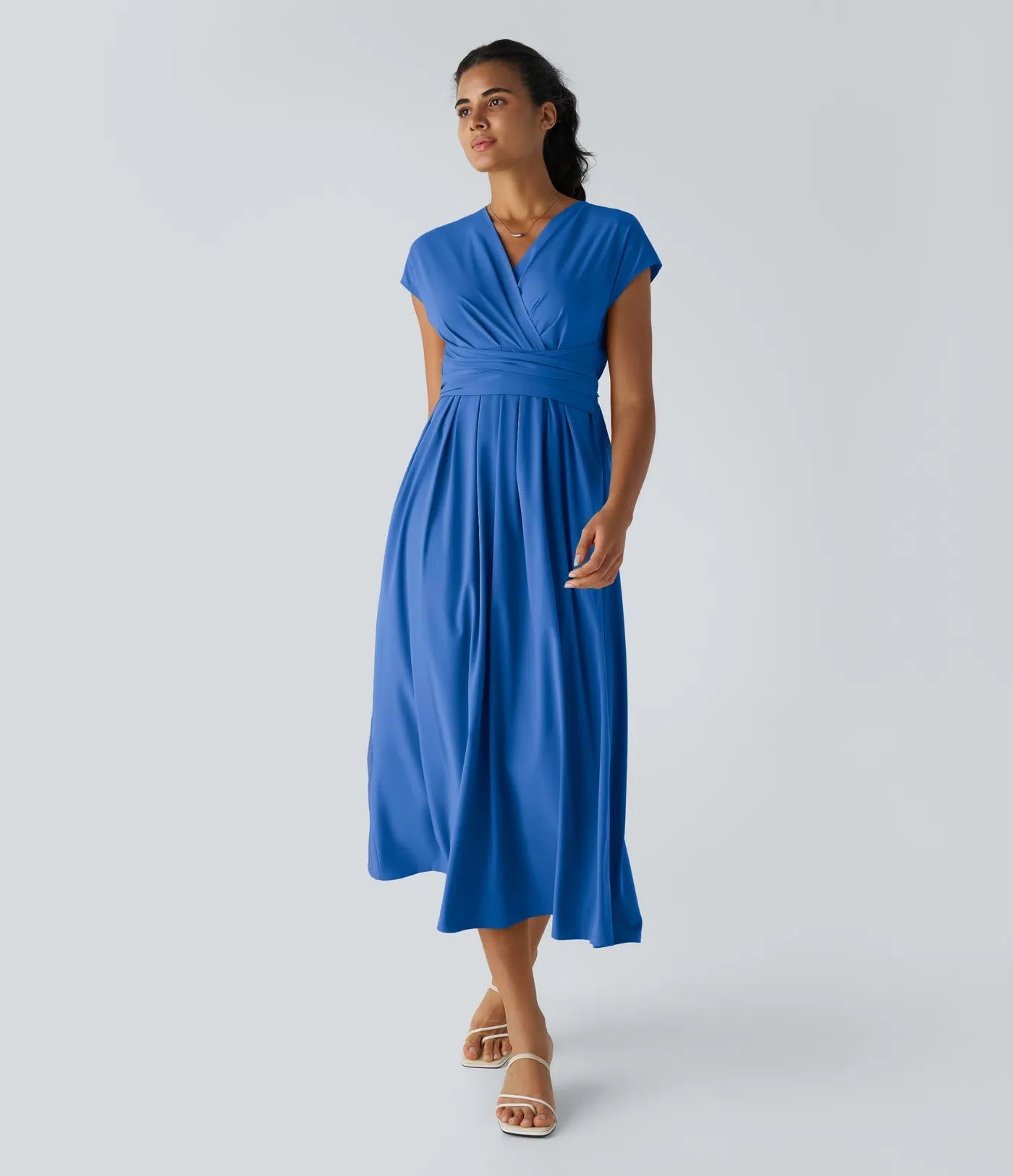LYNN - Elegantes Wickelkleid mit hoher Taille