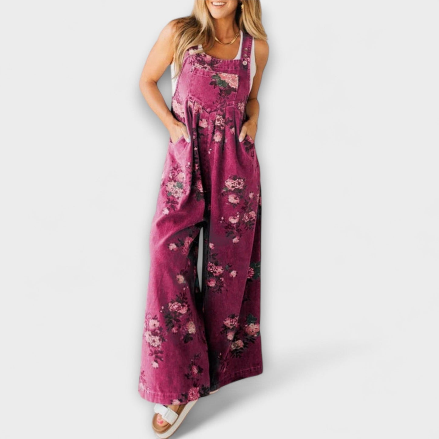 Mirona - Entspannte Passform Denim Latzhose