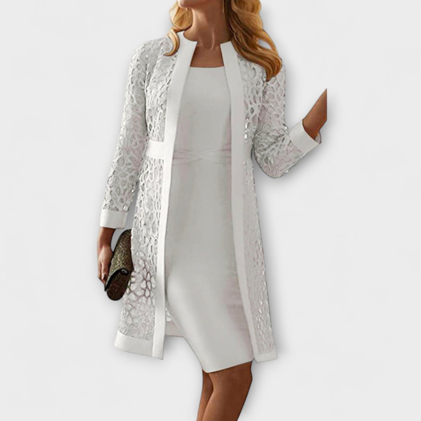 Runa - Elegantes Zweiteiliges Spitzenkleid