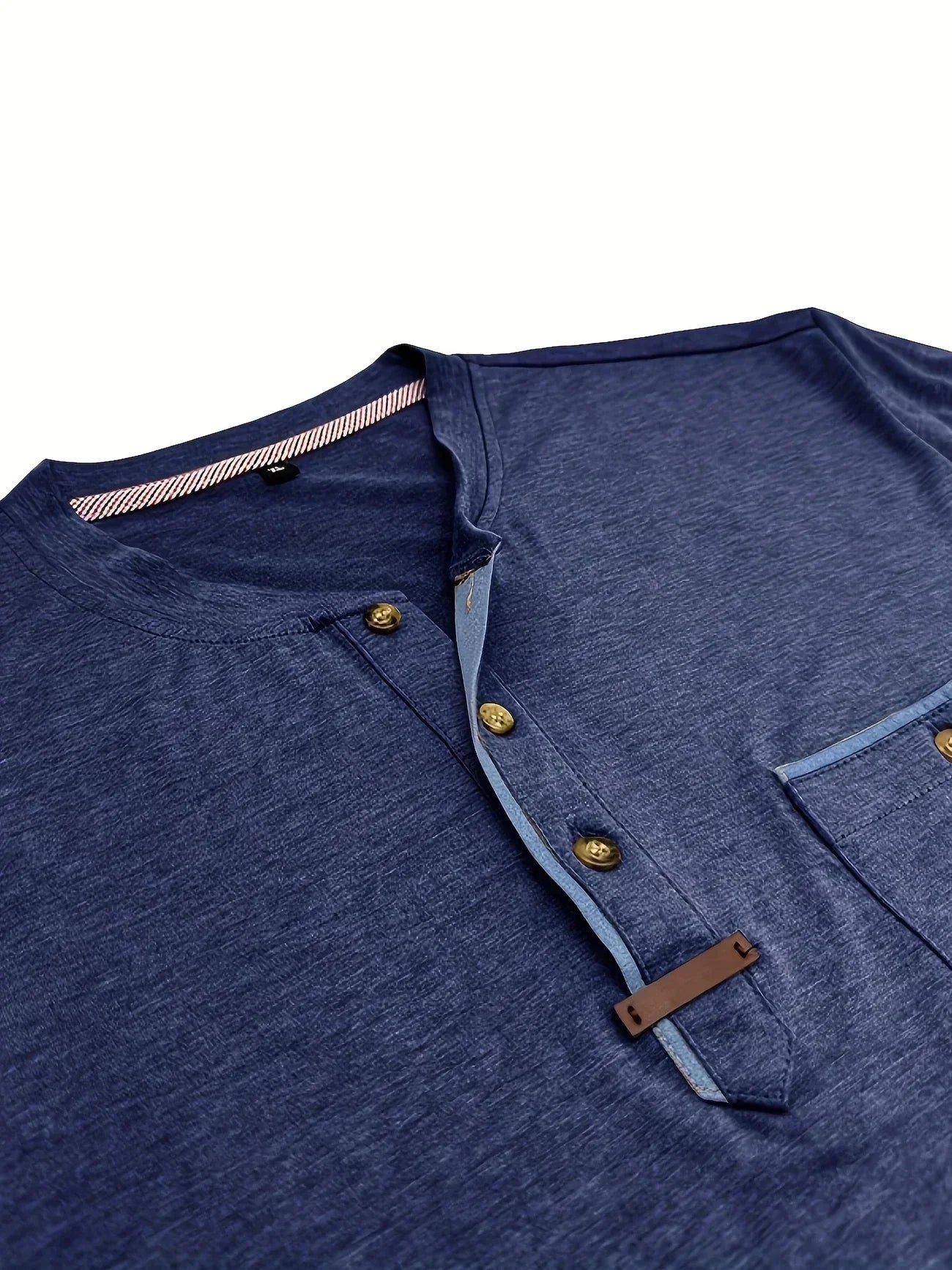 Weiches Basic T-Shirt mit Brusttasche für Herren