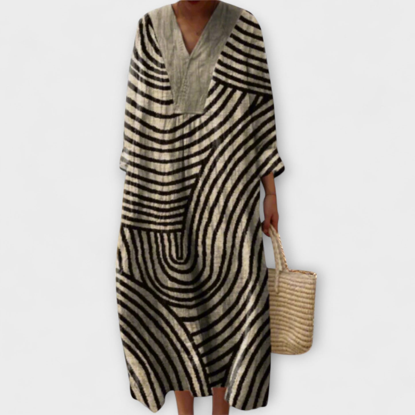 Abigail - Stilvolles Geometrisches Kleid