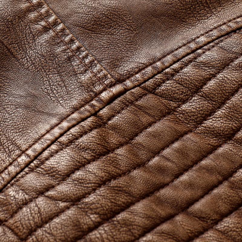 Herren Vintage Slim Fit Motorradjacke