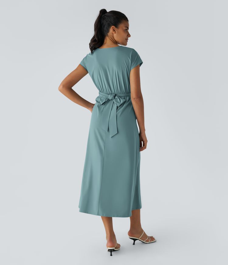 LYNN - Elegantes Wickelkleid mit hoher Taille