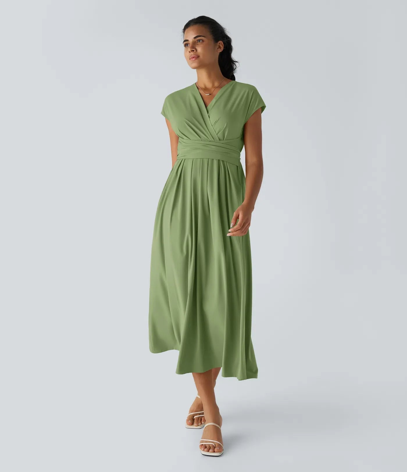 LYNN - Elegantes Wickelkleid mit hoher Taille