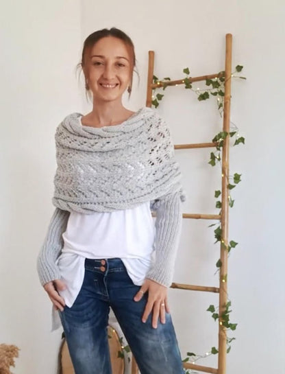 Liliana™| Bequemer Strickschal