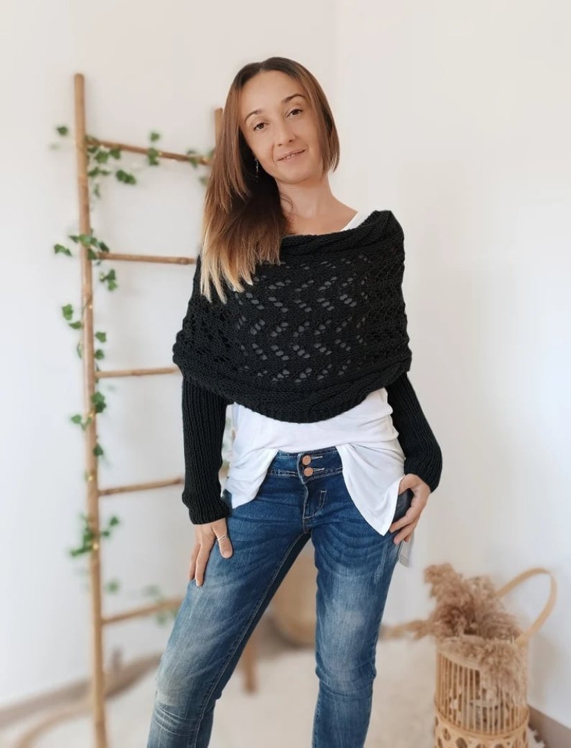 Liliana™| Bequemer Strickschal