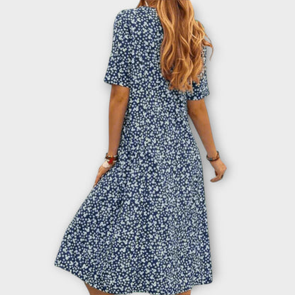 Paula - Elegantes Blumenkleid aus Premiumstoff