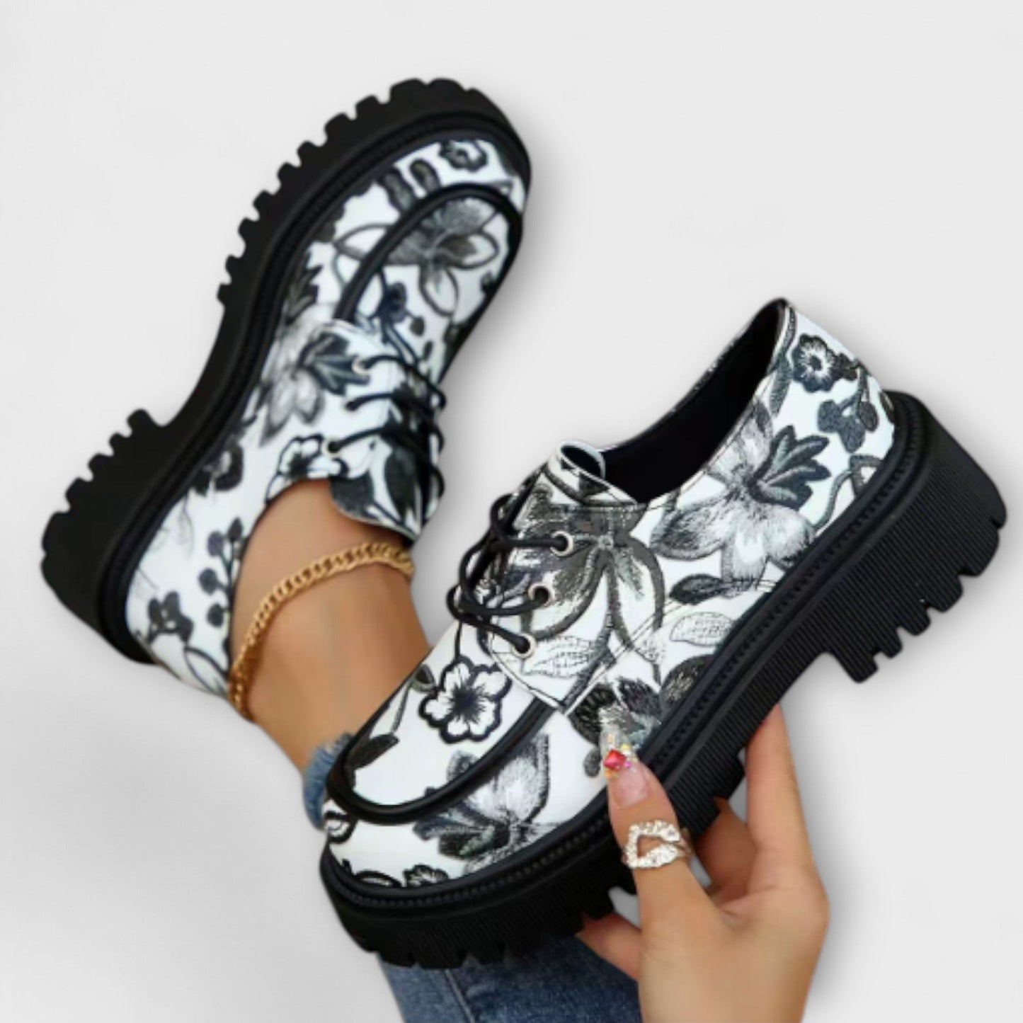 Sandra - Elegante Retro-Mokassins