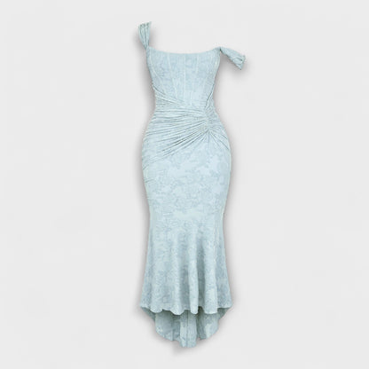 Renske - Langes Kleid mit Eleganten und Raffinierten Korsett