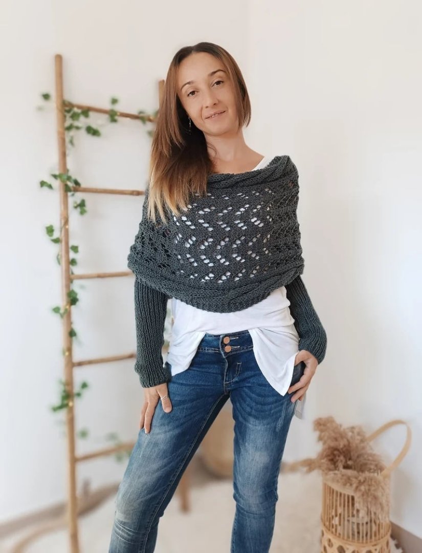 Liliana™| Bequemer Strickschal