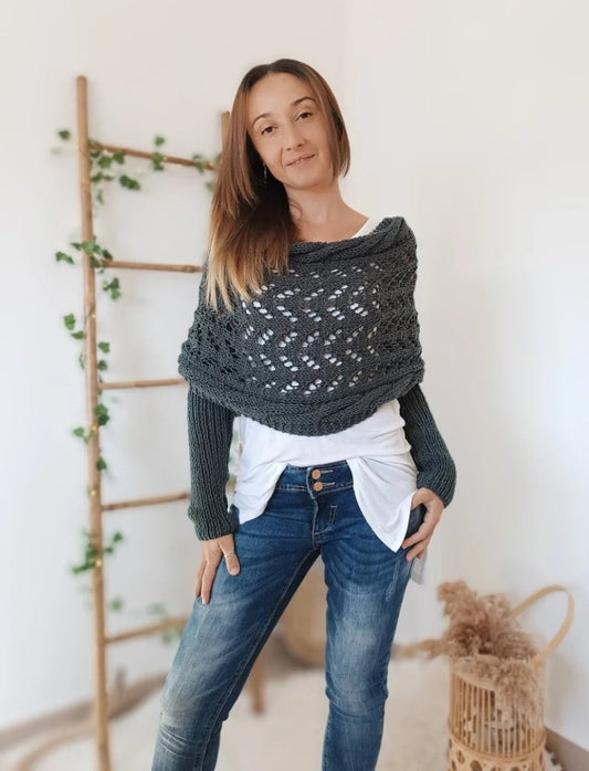 Liliana™| Bequemer Strickschal