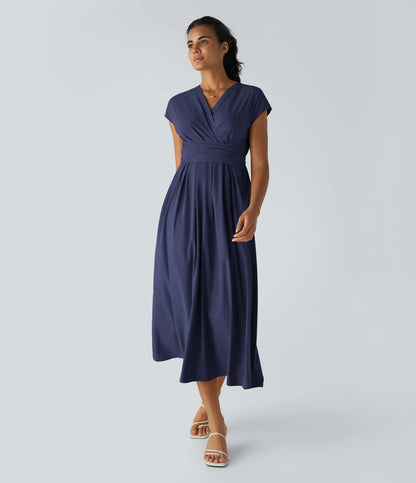 LYNN - Elegantes Wickelkleid mit hoher Taille