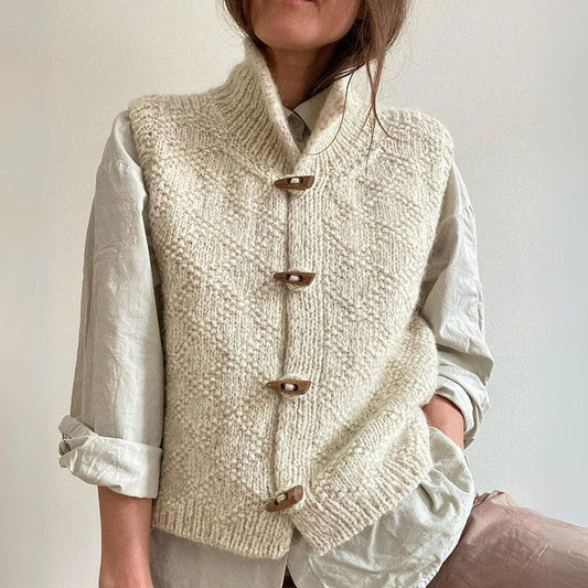 Naomi | Elegante ärmellose Strickjacke
