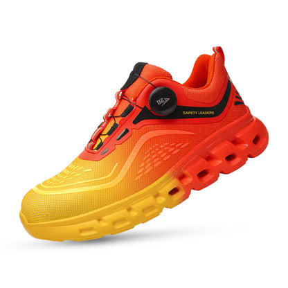 S3 Ultraleichte, verschleißfeste Sicherheitsschuhe mit Stahlkappe-Drehschnalle-1117