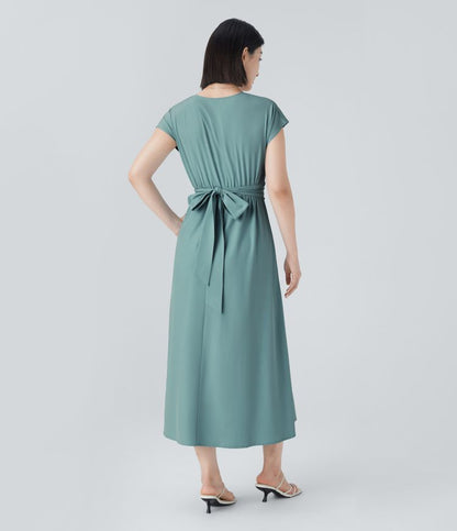 LYNN - Elegantes Wickelkleid mit hoher Taille