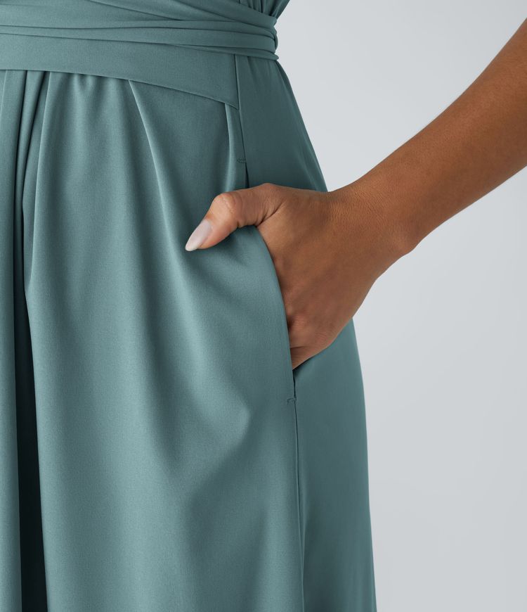 LYNN - Elegantes Wickelkleid mit hoher Taille