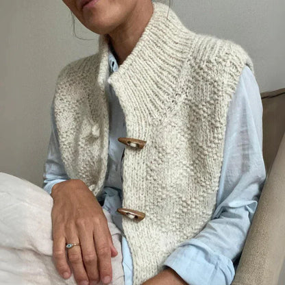 Naomi | Elegante ärmellose Strickjacke