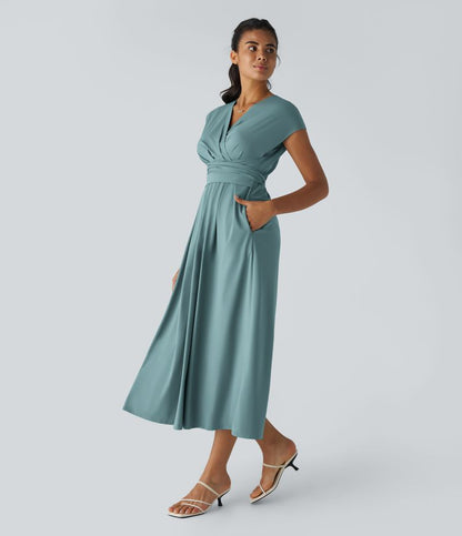 LYNN - Elegantes Wickelkleid mit hoher Taille