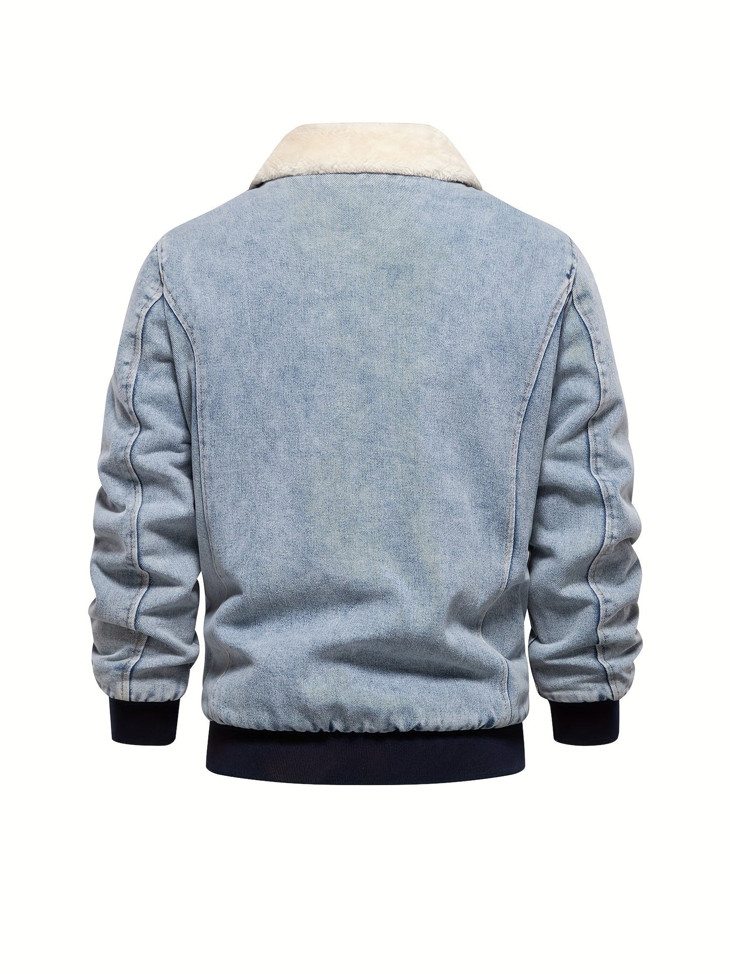 Denim-Fleece-Jacke für Herren