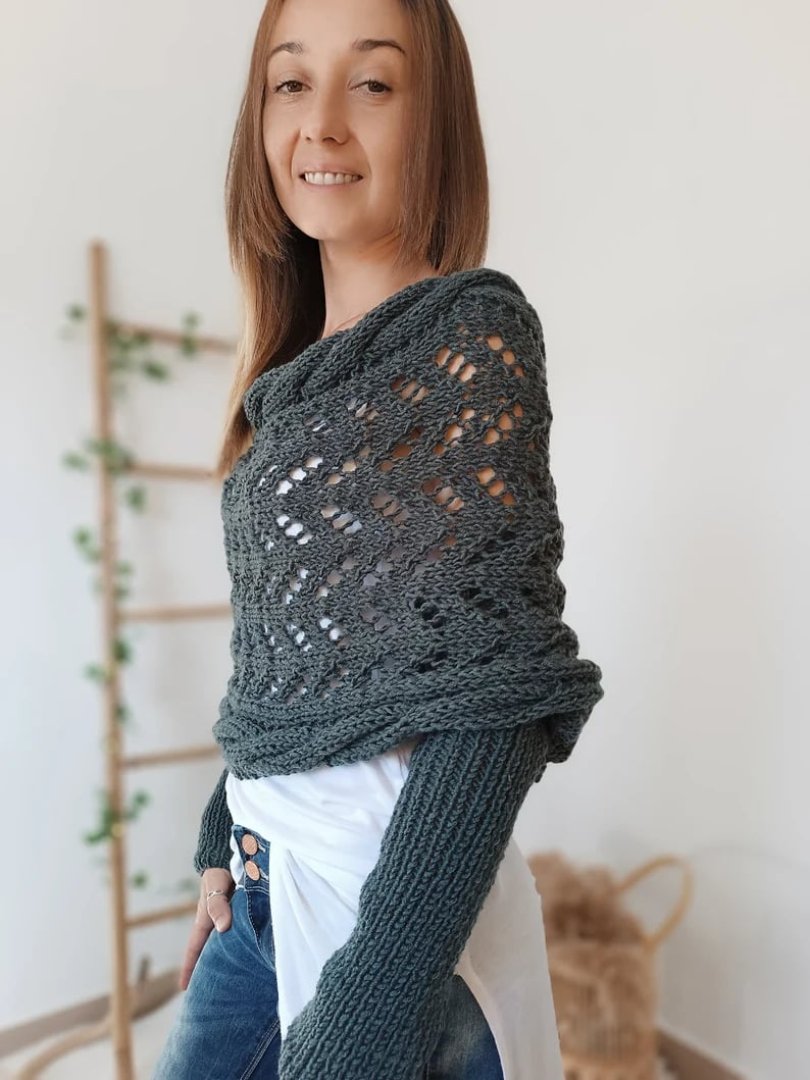 Liliana™| Bequemer Strickschal