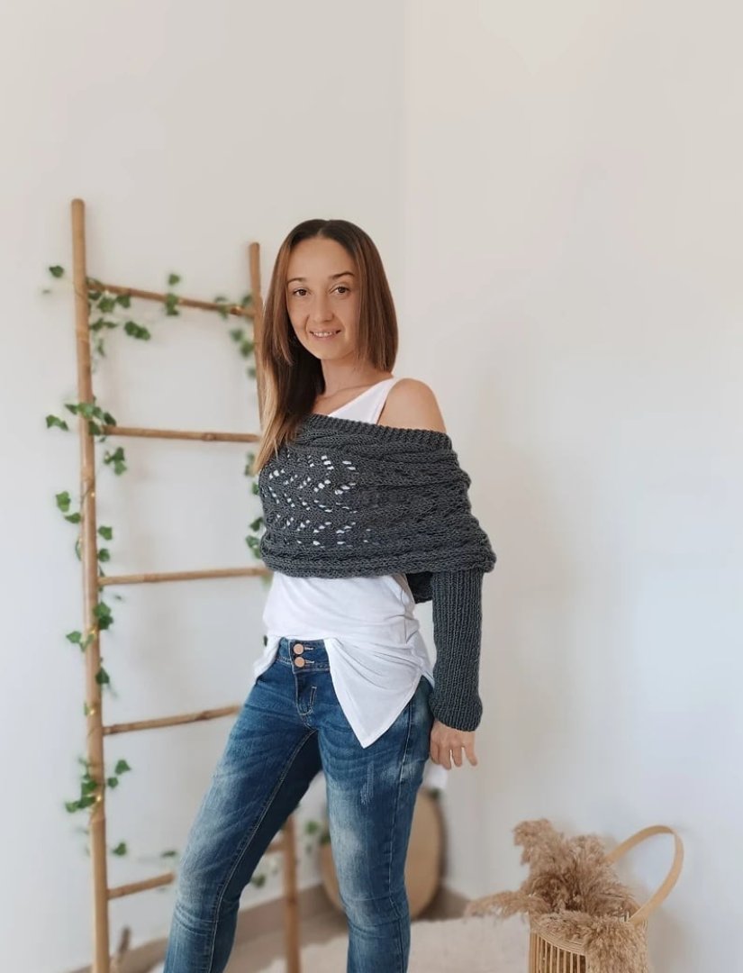 Liliana™| Bequemer Strickschal