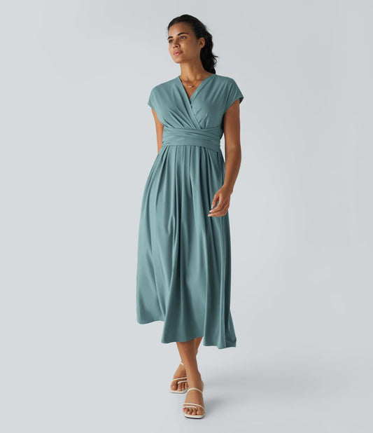 LYNN - Elegantes Wickelkleid mit hoher Taille
