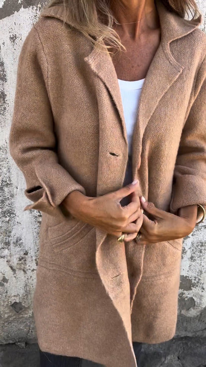 Eda | Langer Strickmantel
