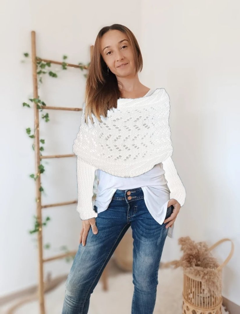 Liliana™| Bequemer Strickschal