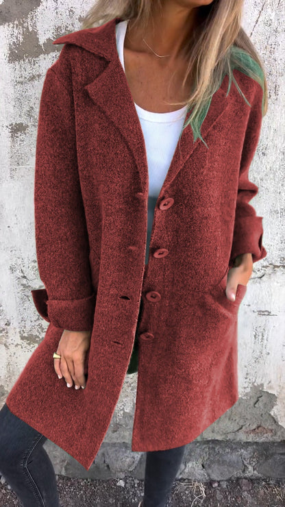 Eda | Langer Strickmantel