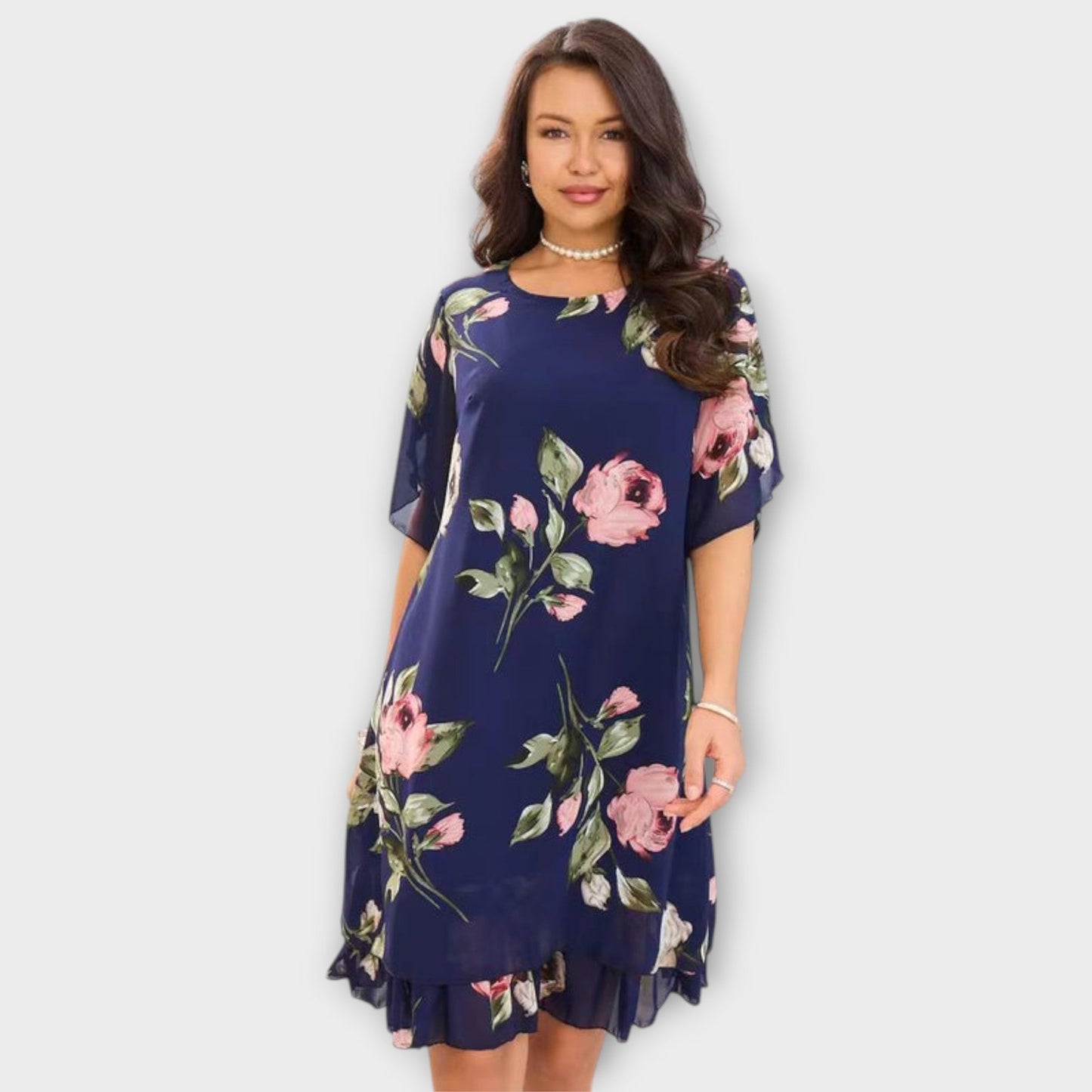 Aurora - Elegantes Chiffonkleid