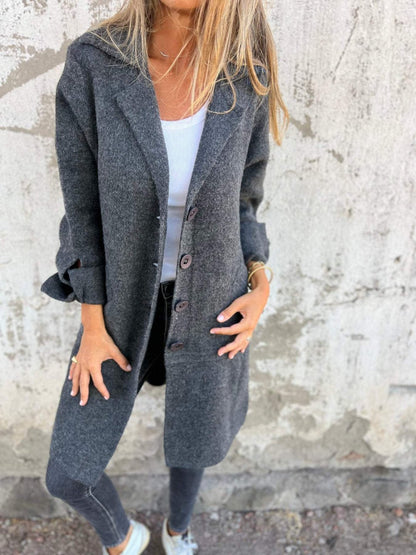 Eda | Langer Strickmantel