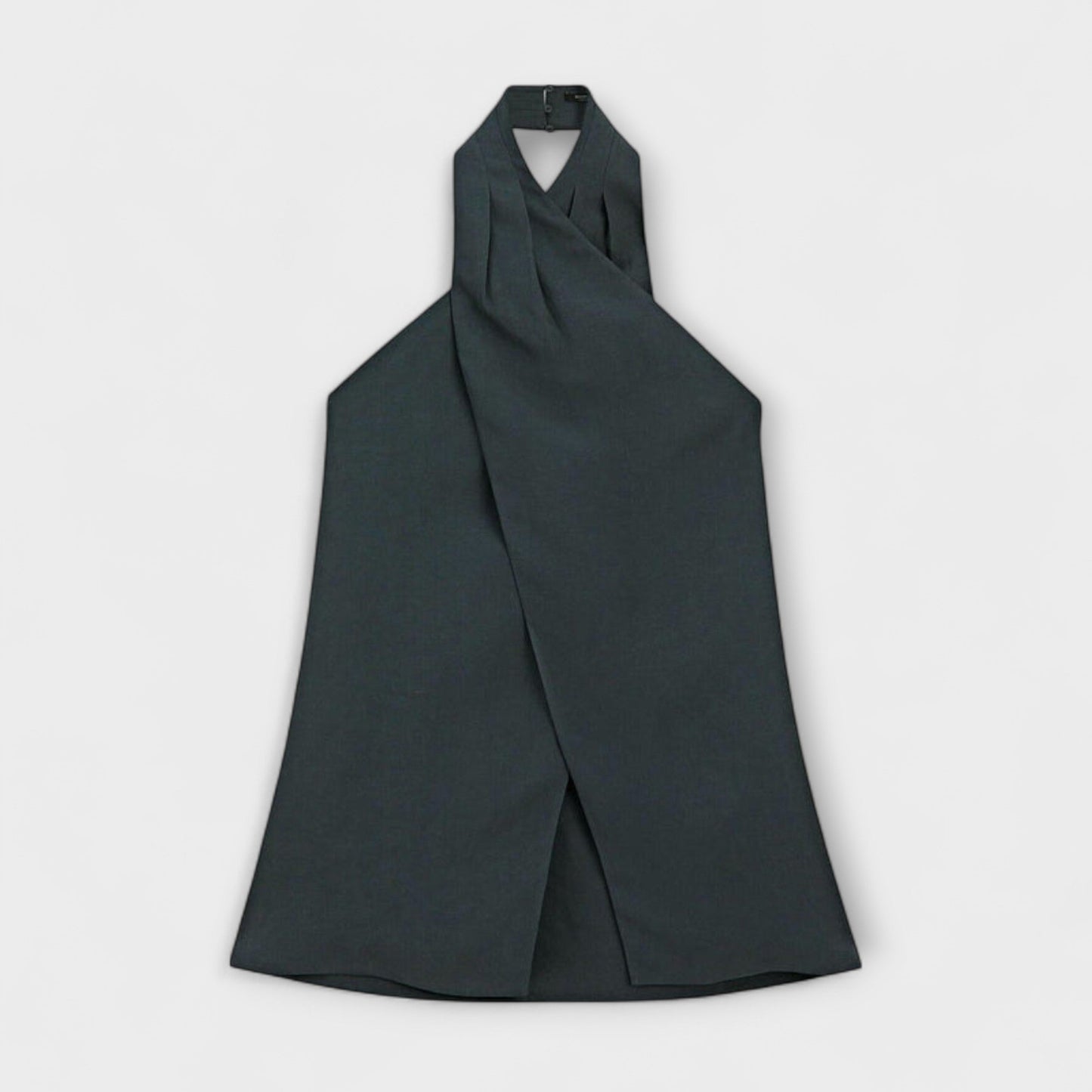 Aurora - Blauer Halter Neck Top mit Rückenausschnitt