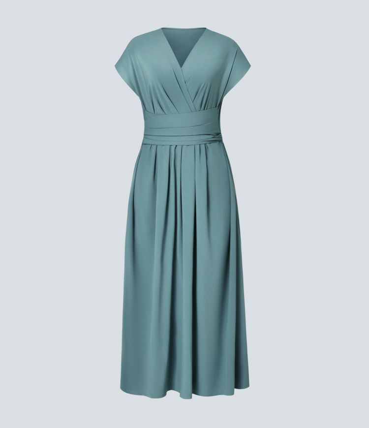 LYNN - Elegantes Wickelkleid mit hoher Taille