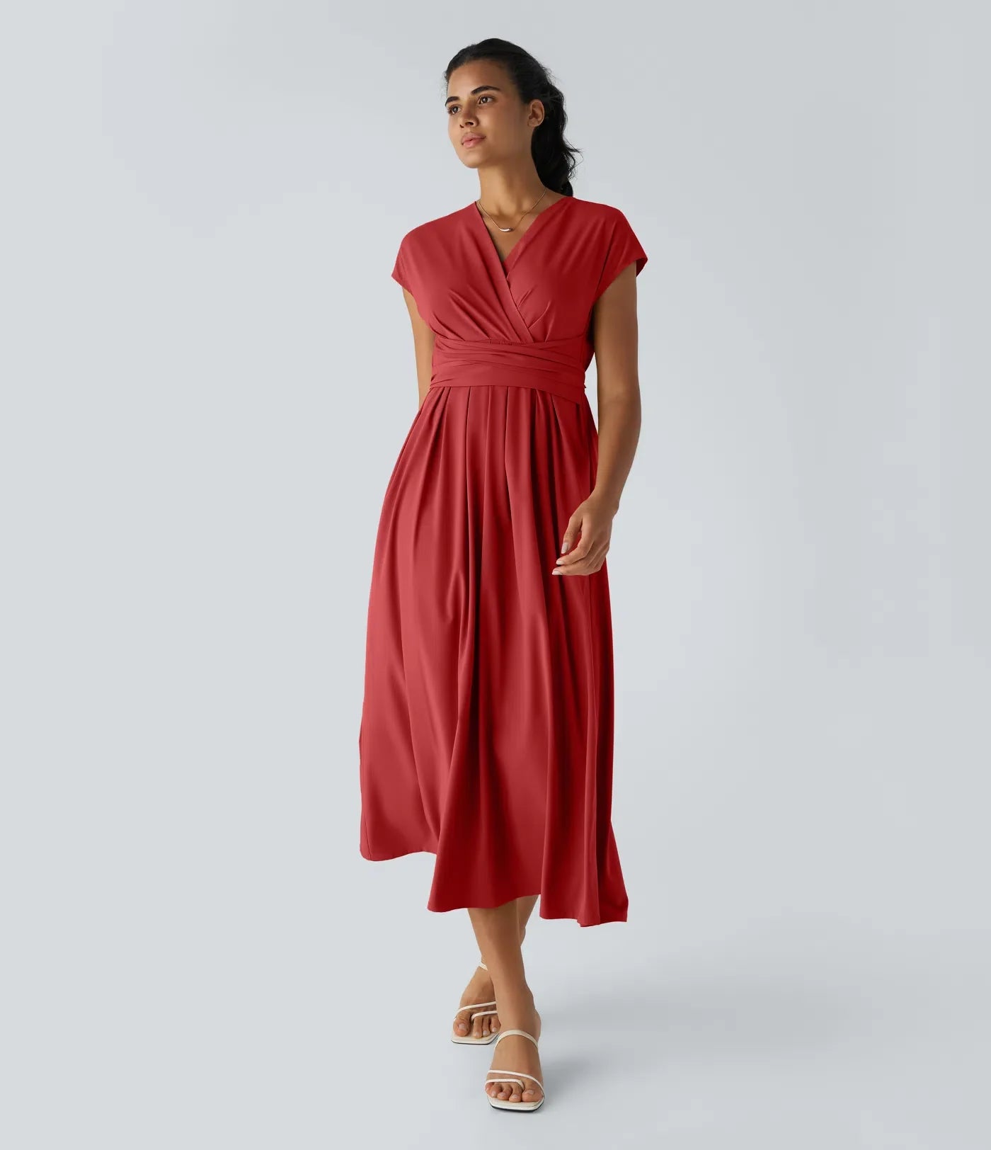 LYNN - Elegantes Wickelkleid mit hoher Taille