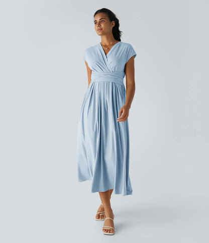 LYNN - Elegantes Wickelkleid mit hoher Taille