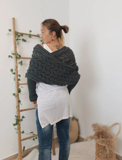 Liliana™| Bequemer Strickschal