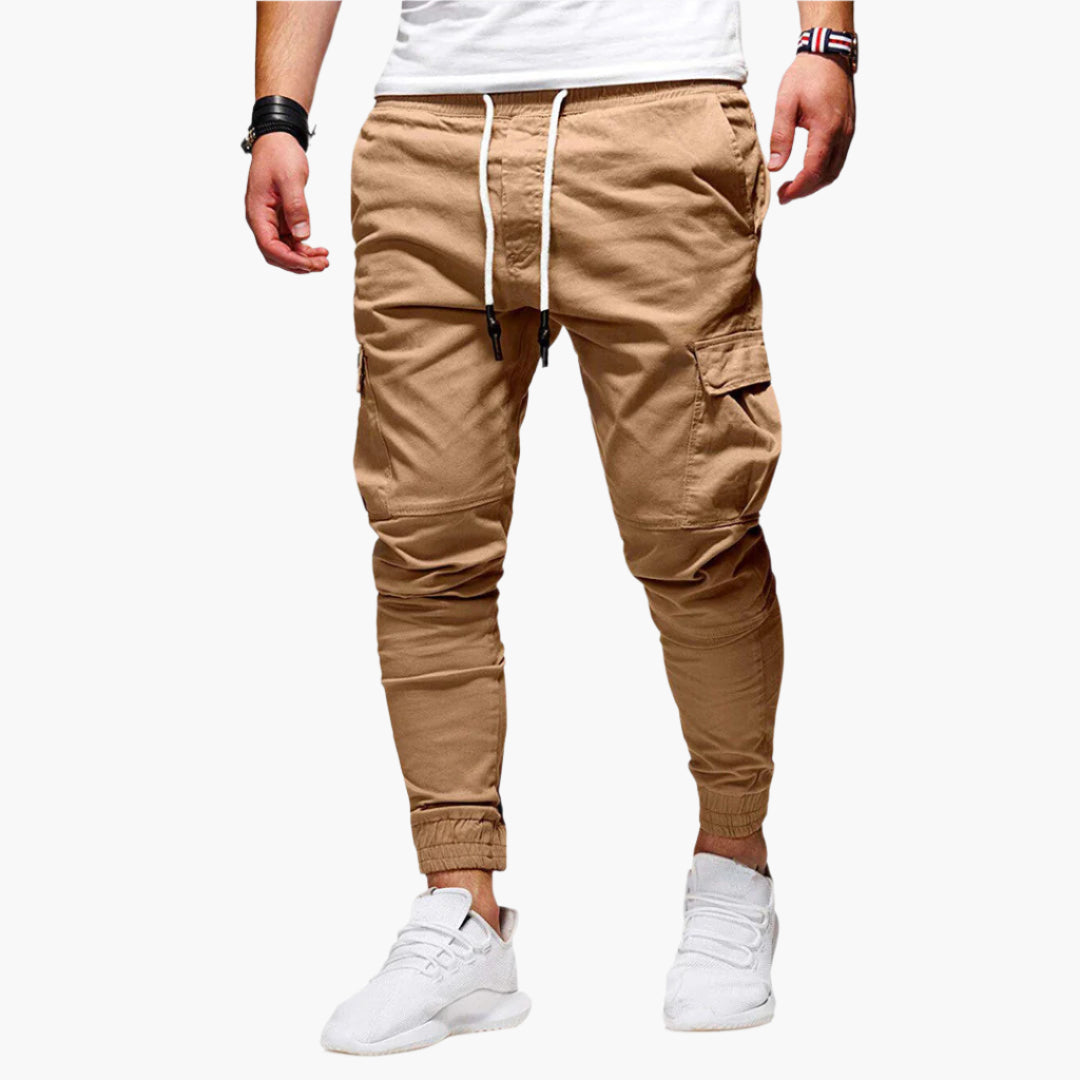 Herren Cargo Jogginghose – Moderne Streetwear Freizeithose mit Taschen und Elastikbund, Outdoor & Alltag