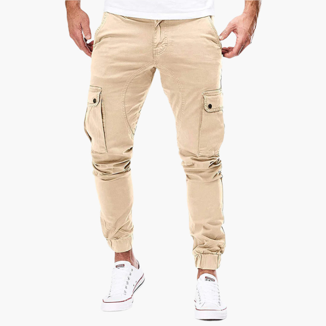Herren Cargo Jogginghose – Moderne Streetwear Freizeithose mit Taschen und Elastikbund, Outdoor & Alltag