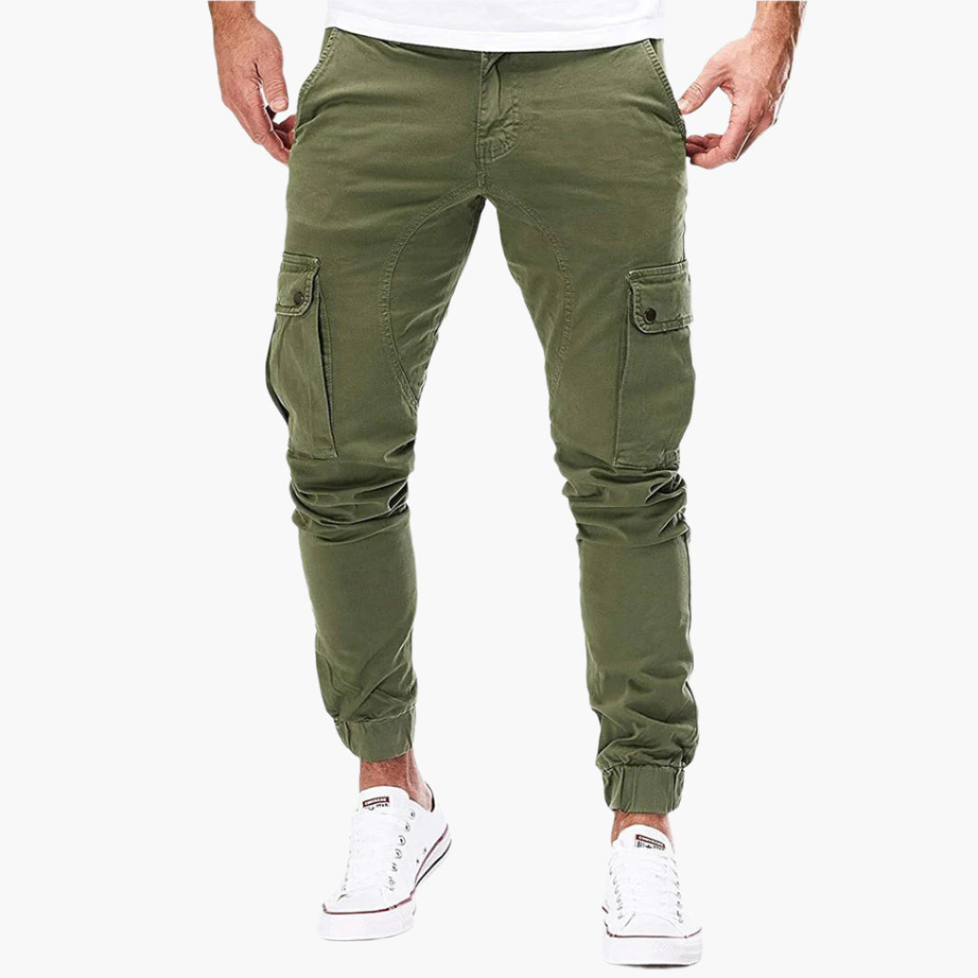Herren Cargo Jogginghose – Moderne Streetwear Freizeithose mit Taschen und Elastikbund, Outdoor & Alltag