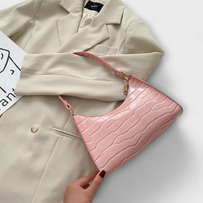 Aurora. - Glänzende Ledertasche