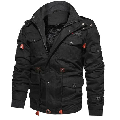 Herren-Bomberjacke mit Fleece-Futter