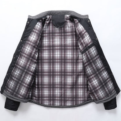 Geknöpfte Steppjacke für Herren