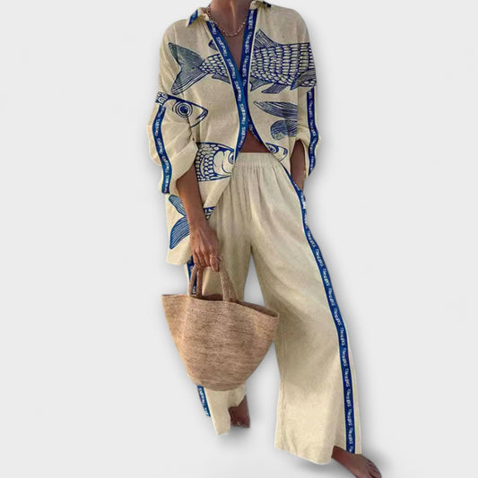 Yazette – Lässiger Look mit Fisch-Print