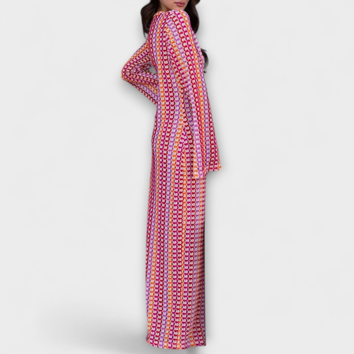 Elina – Maxikleid mit V-Ausschnitt und Urlaubsflair