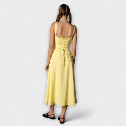 Hope - Rüschentop Kleid mit Schlitzdetail