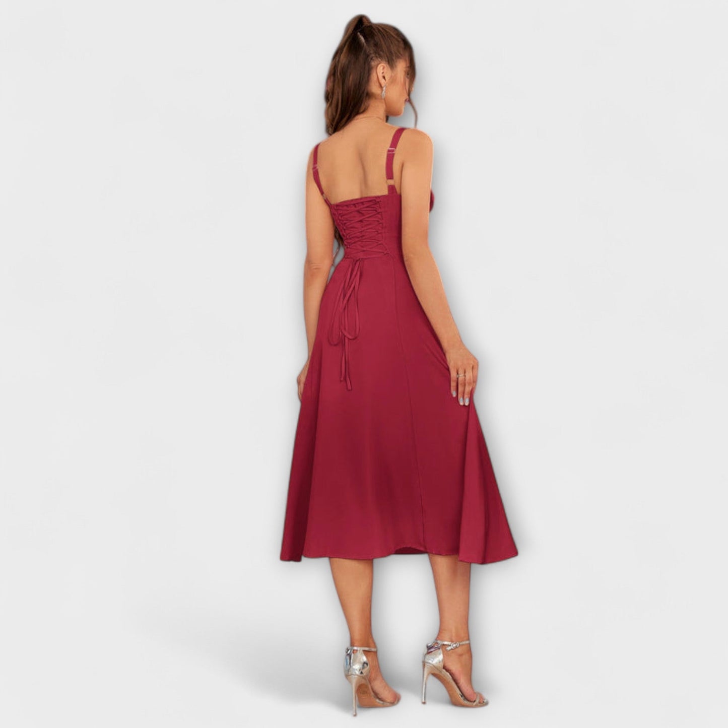 Hope - Rüschentop Kleid mit Schlitzdetail