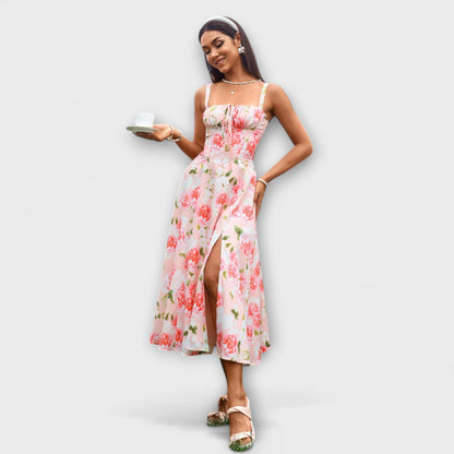 Hope - Rüschentop Kleid mit Schlitzdetail