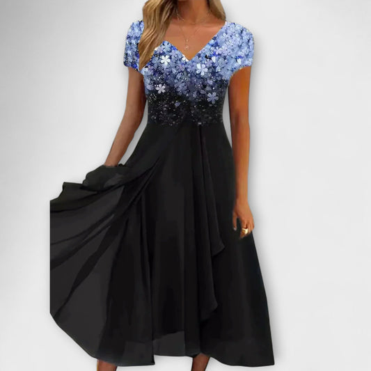 Aura - Damen Chiffon Partykleid