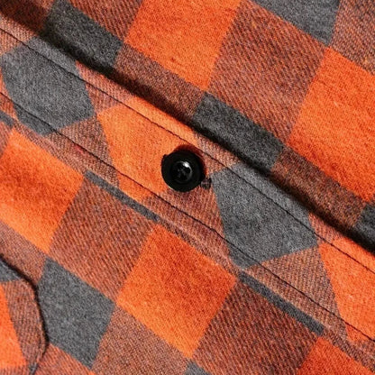 Karierte Kapuzenjacke für Herren